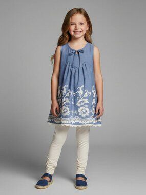 Isobella & Chloe NWT Girls Blue Tunic and Leggings Set